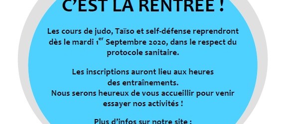 C’est la rentrée !!!