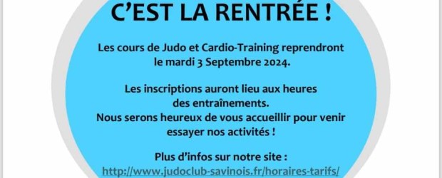 C’est la rentrée !!!